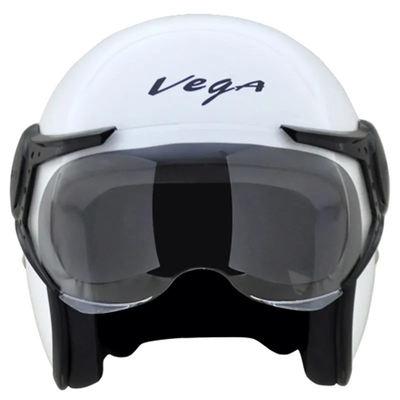 VEGA Jet White Half Face Helmet