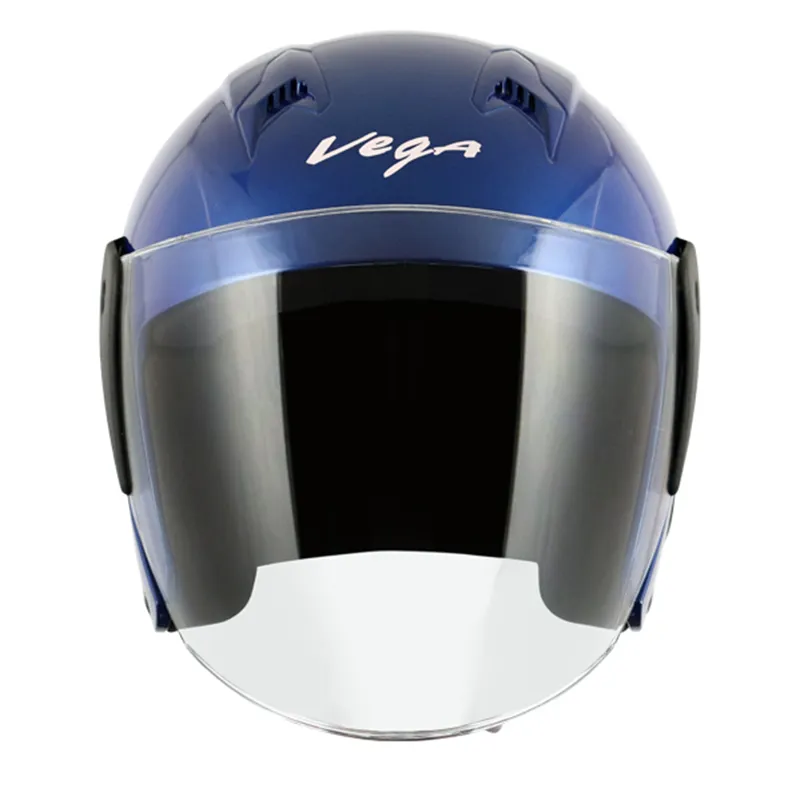 VEGA Lark Blue Half Face Helmet