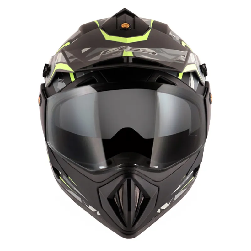 VEGA Camo Dull Black Yellow Off Road Helmet