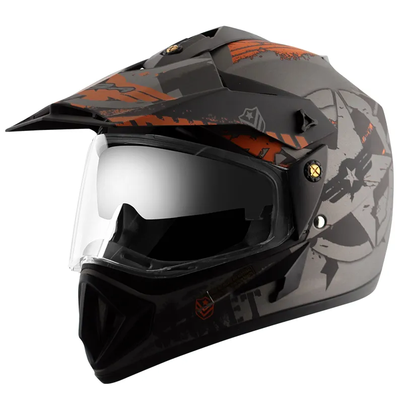 VEGA Secret Dull Anthracite Black Off Road Helmet