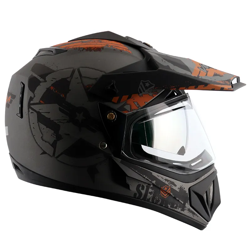 VEGA Secret Dull Anthracite Black Off Road Helmet