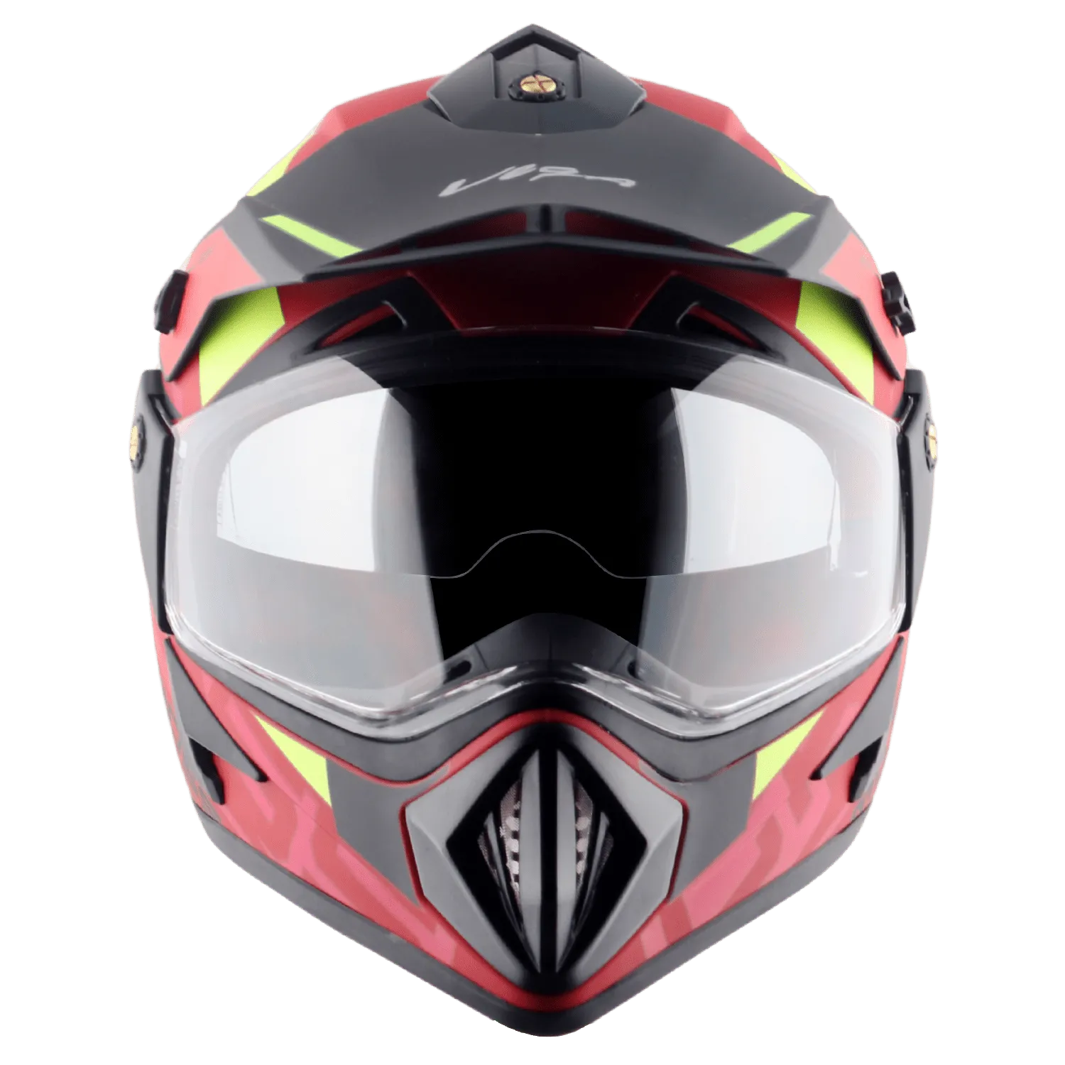 VEGA Motocross Dull Red Black Off Road Helmet