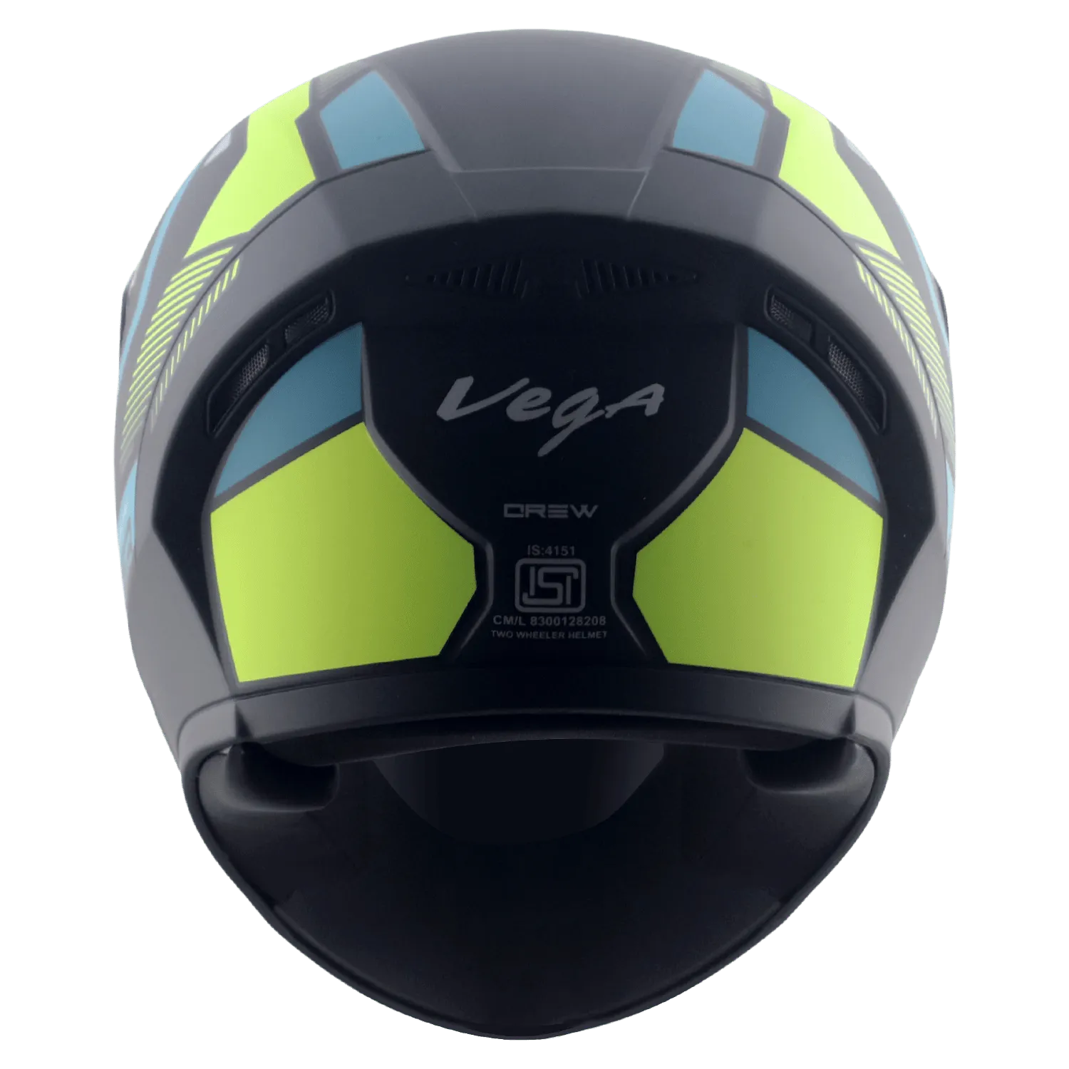 VEGA Ranger Dx Crew Dull Black Neyon Yellow Full Face Helmet