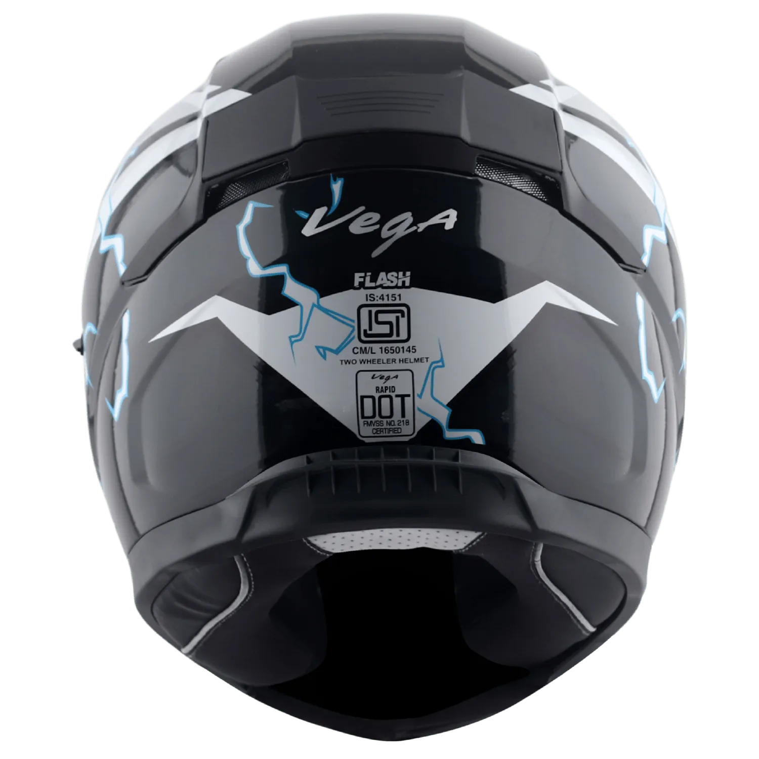 VEGA Rapid Dx Flash Black Grey Full Face Helmet