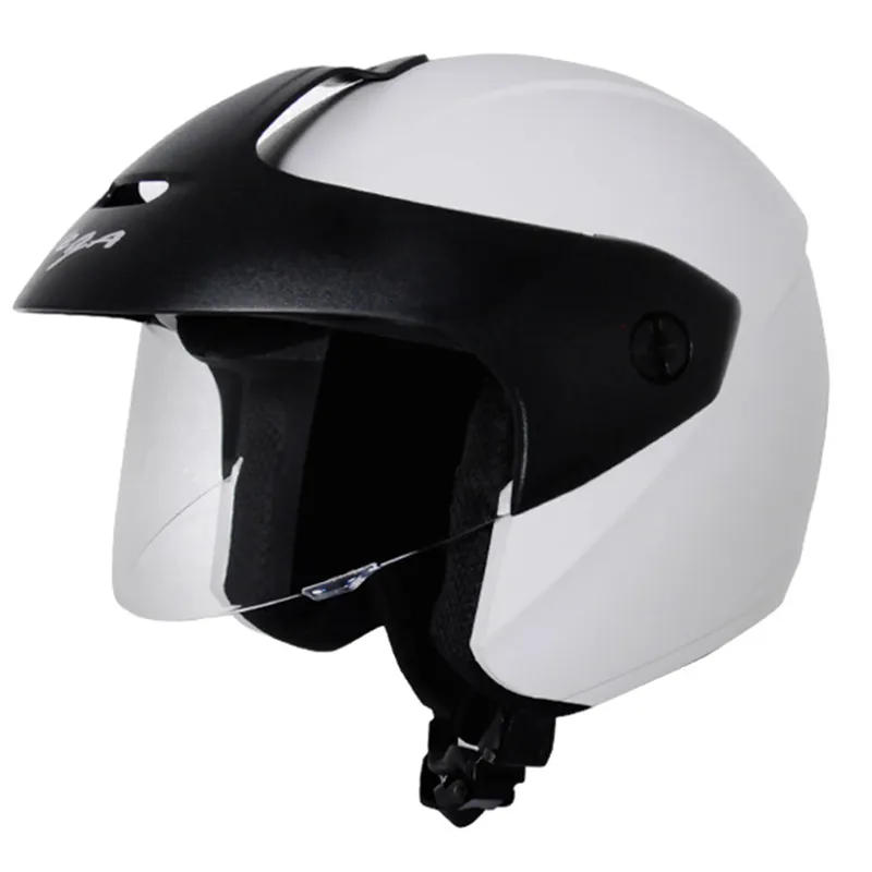 VEGA Ridge With Peak White Half Face Helmet