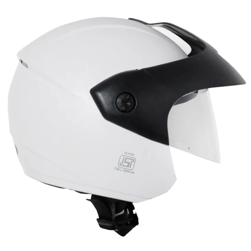 VEGA Ridge With Peak White Half Face Helmet