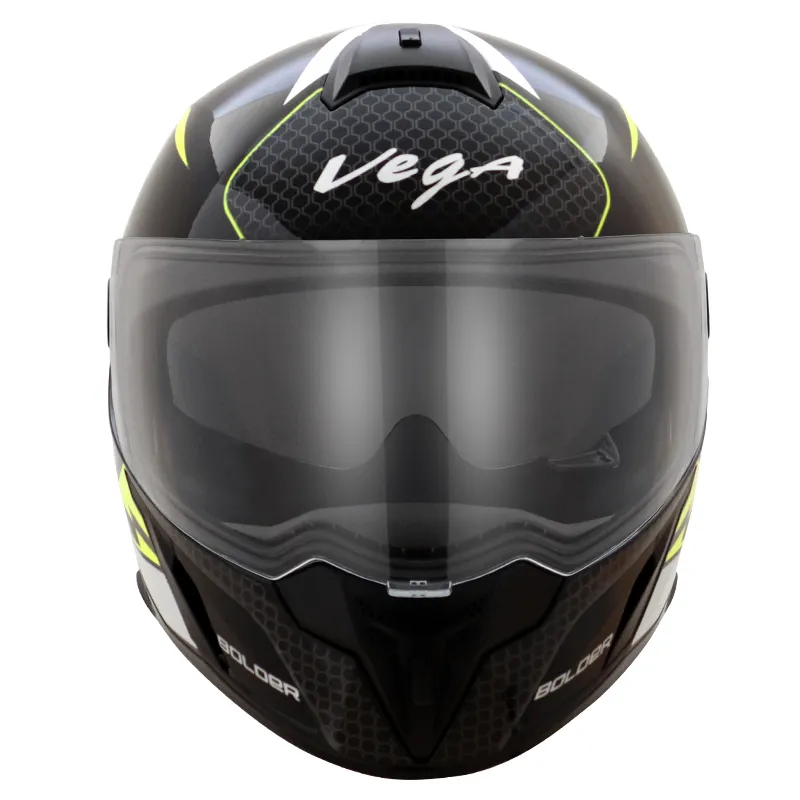 VEGA Ryker Bolder Black Neon Yellow Full Face Helmet
