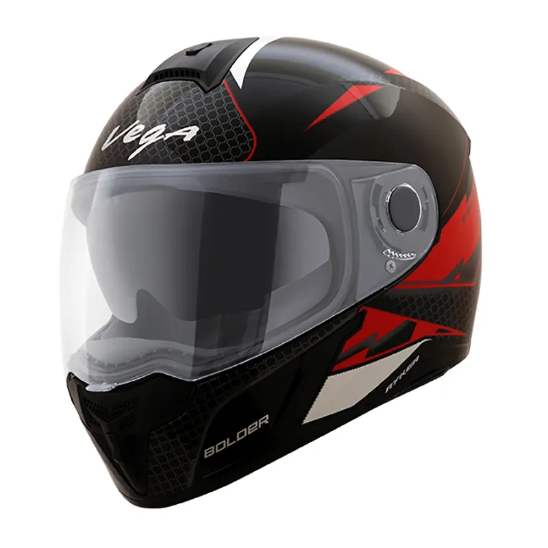 VEGA Ryker Bolder Black Red Full Face Helmet