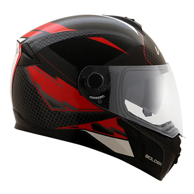 VEGA Ryker Bolder Black Red Full Face Helmet