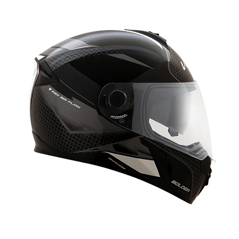 VEGA Ryker Bolder Black Silver Full Face Helmet