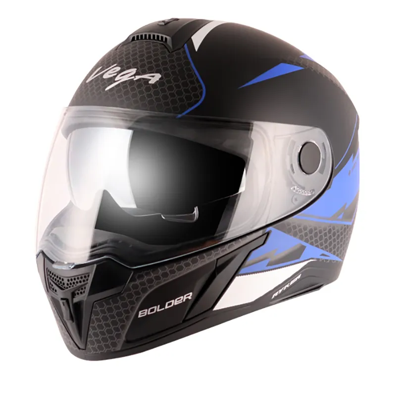 VEGA Ryker Bolder Dull Black Blue Full Face Helmet
