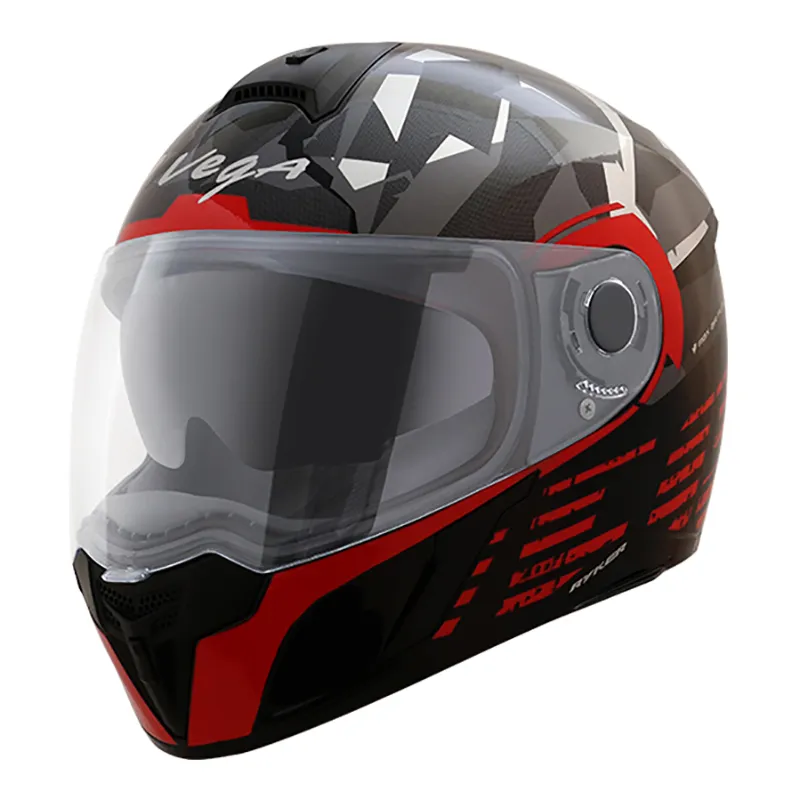 VEGA Ryker Camo Black Red Full Face Helmet