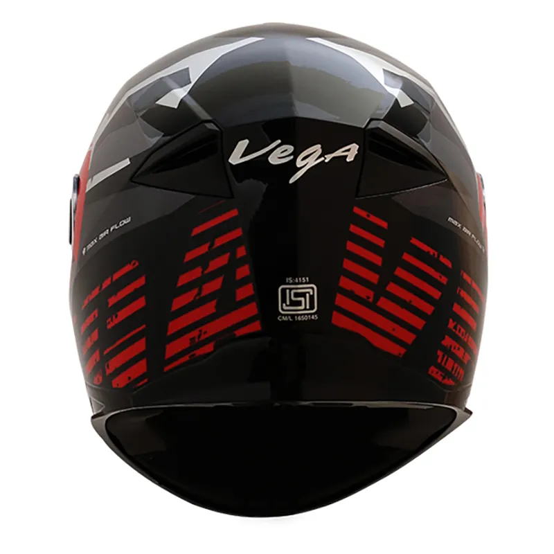 VEGA Ryker Camo Black Red Full Face Helmet