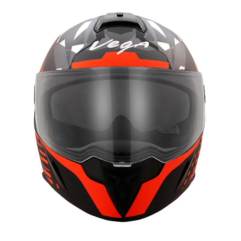 VEGA Ryker Camo Dull Black Orange Full Face Helmet