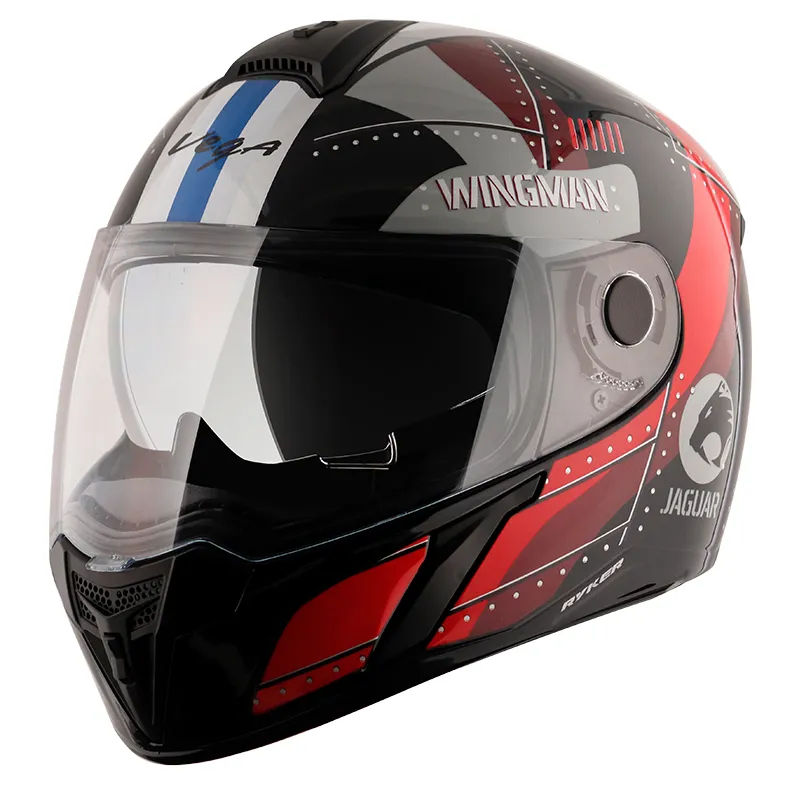 VEGA Ryker Wingman Black Red Full Face Helmet