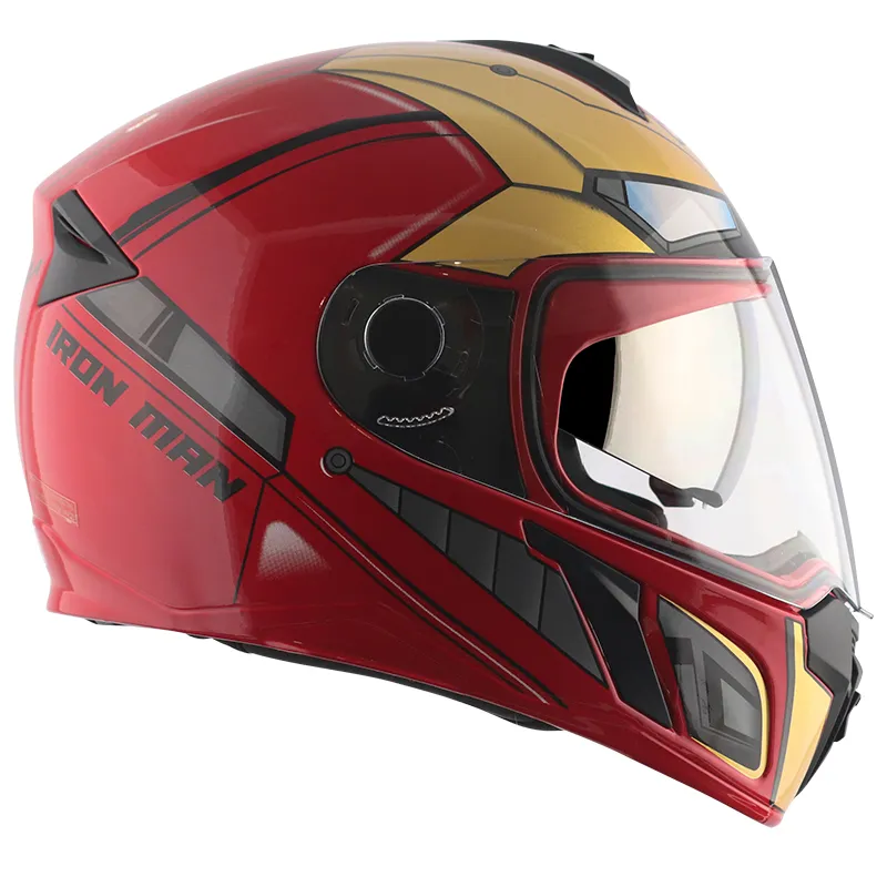 VEGA Ryker Dx Marvel Iron Man Red Gold Full Face Helmet