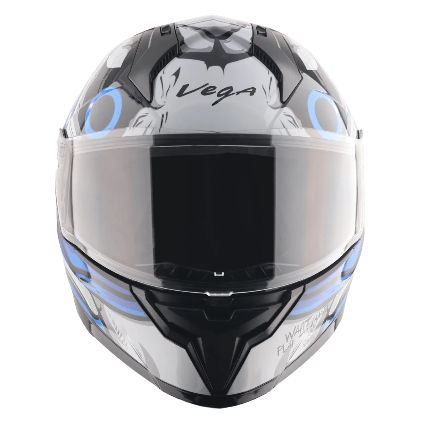 VEGA Sonic Dx Saw Black Blue Full Face Helmet