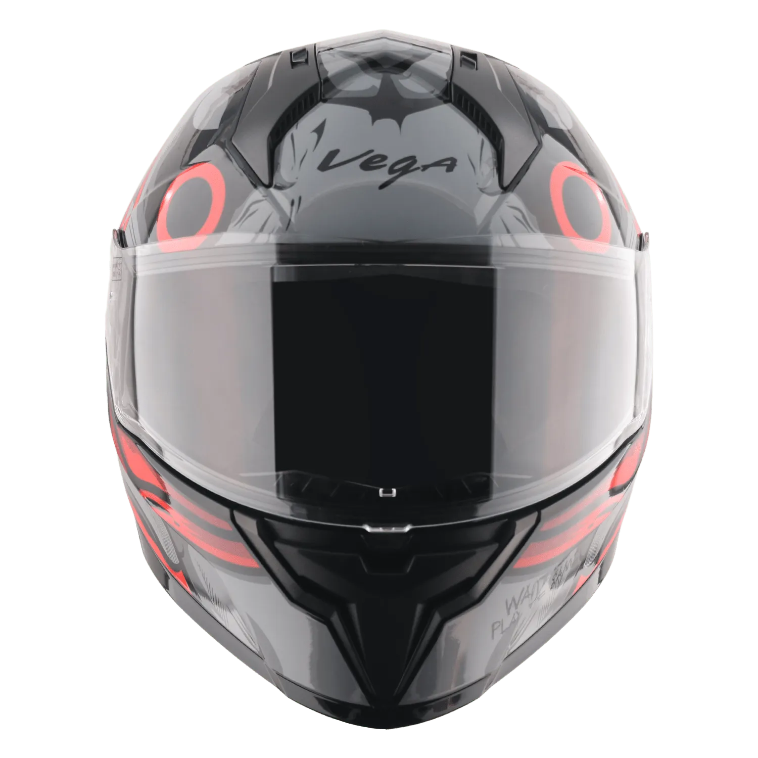 VEGA Sonic Dx Saw Black Red Full Face Helmet