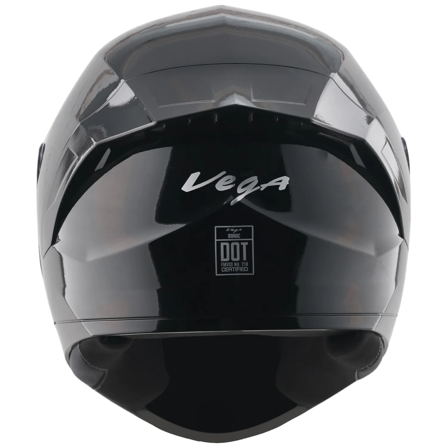 VEGA Sonic Dx Solid Black Full Face Helmet