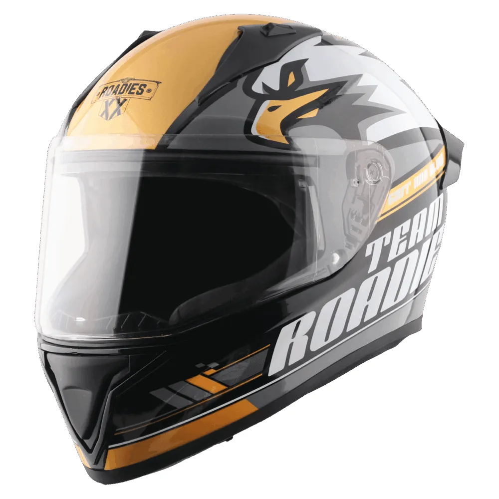Vega Bolt Dx Rodies Black Gold Full Face Helmet