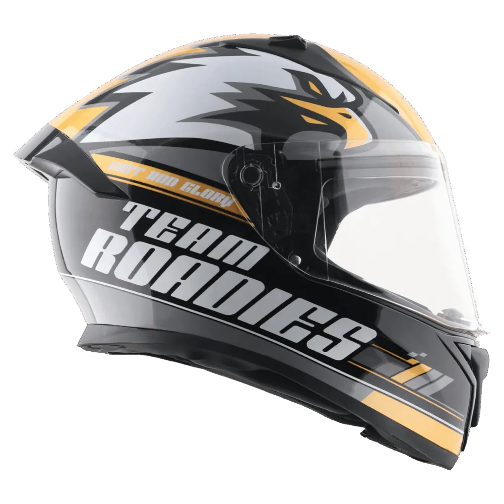 Vega Bolt Dx Rodies Black Gold Full Face Helmet