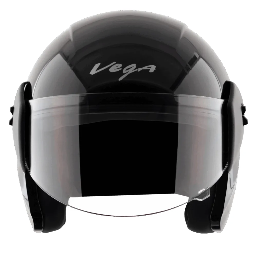 VEGA Buds Dx Black Half Face Helmet