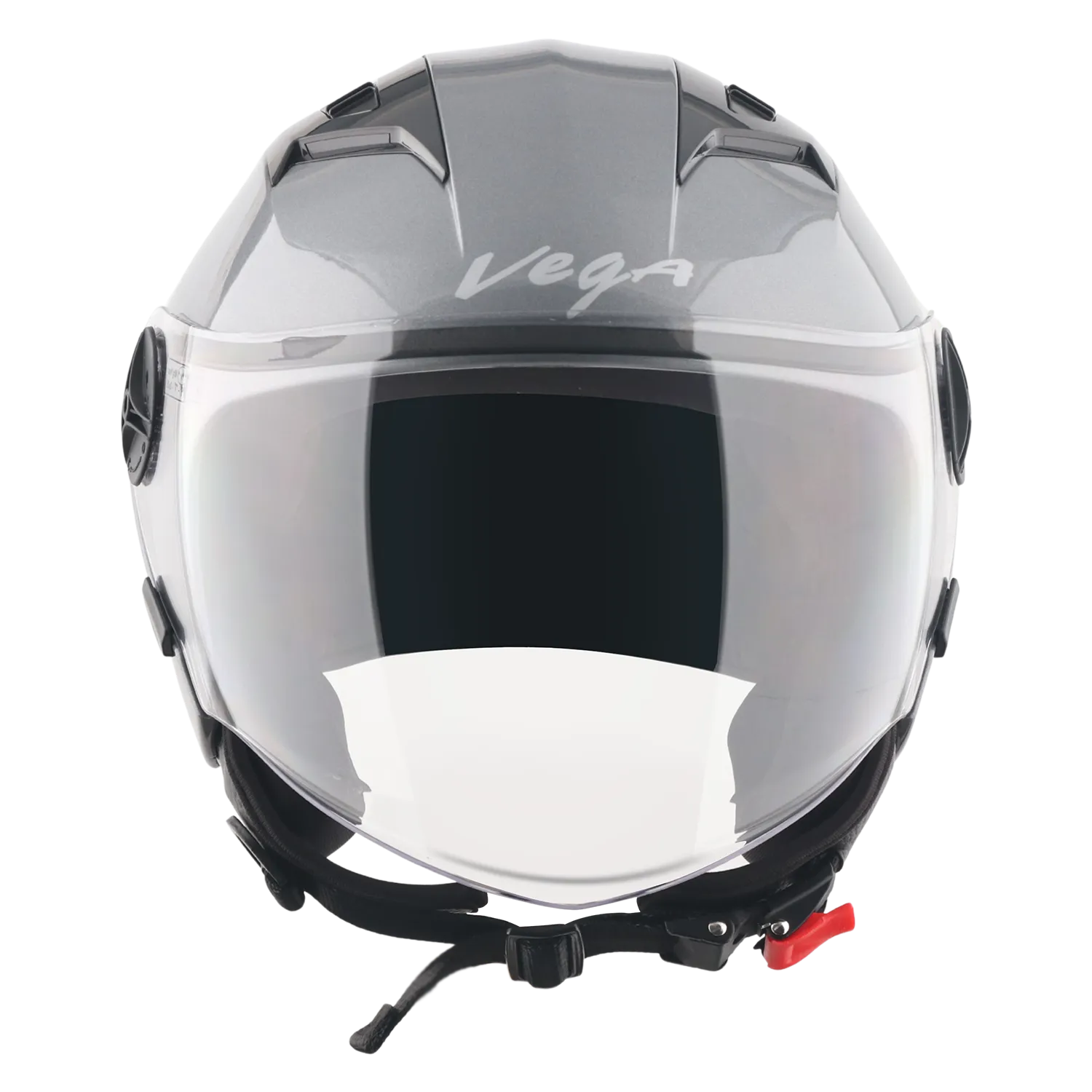Vega Clark Solid Athena Grey Half Face Helmet