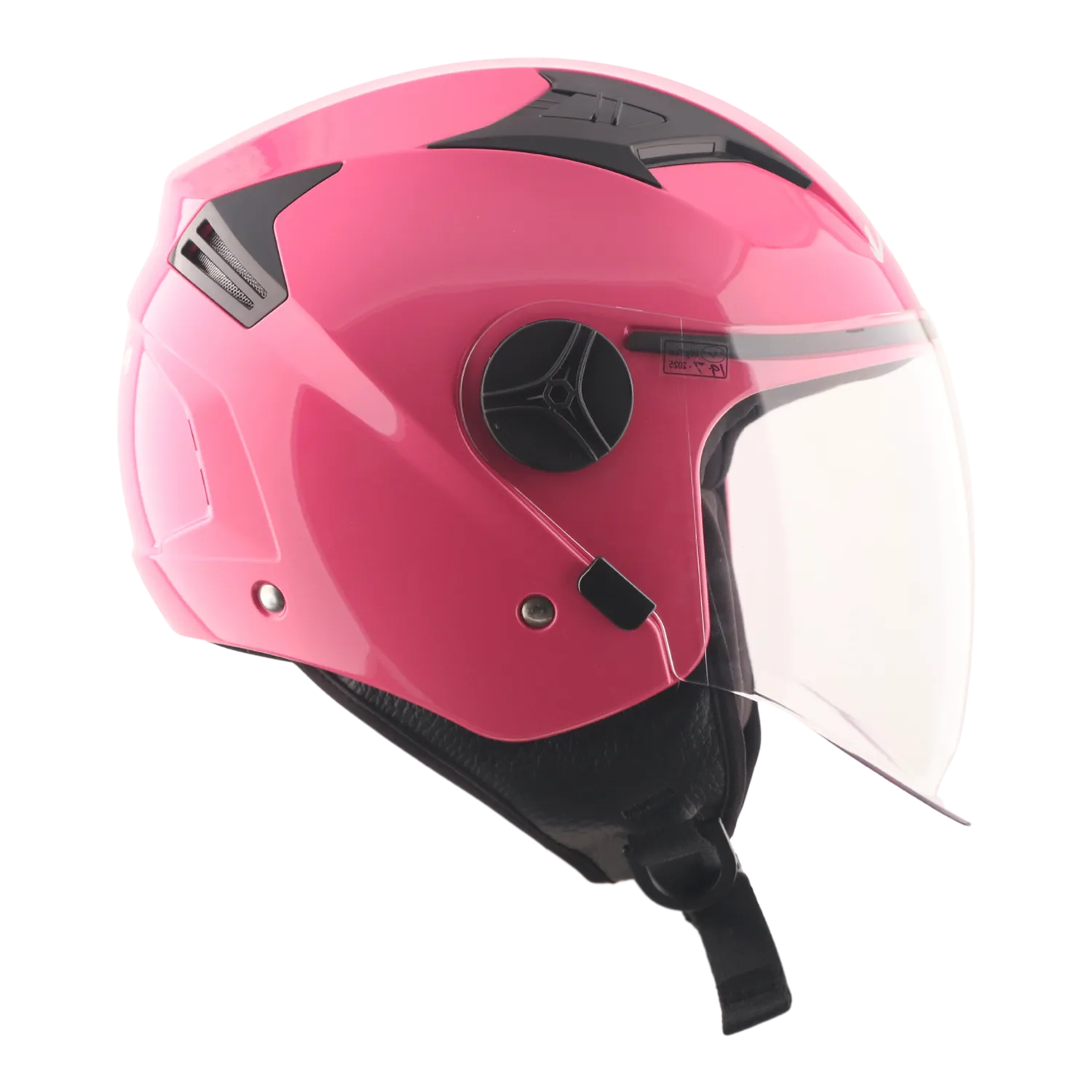 Vega Clark Solid Pink Half Face Helmet