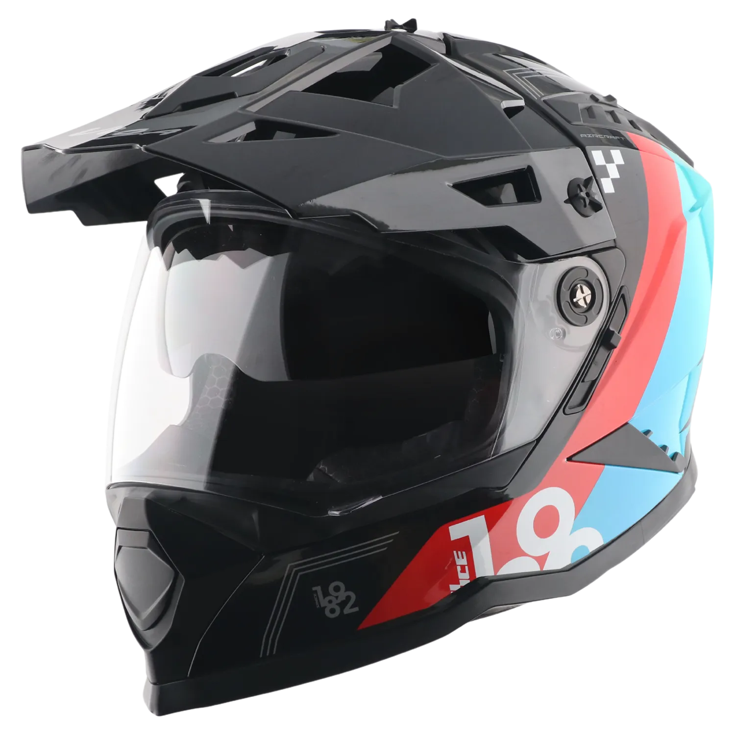 Vega VF-11 Dirt-X Aircraft Black Red Off Road Helmet