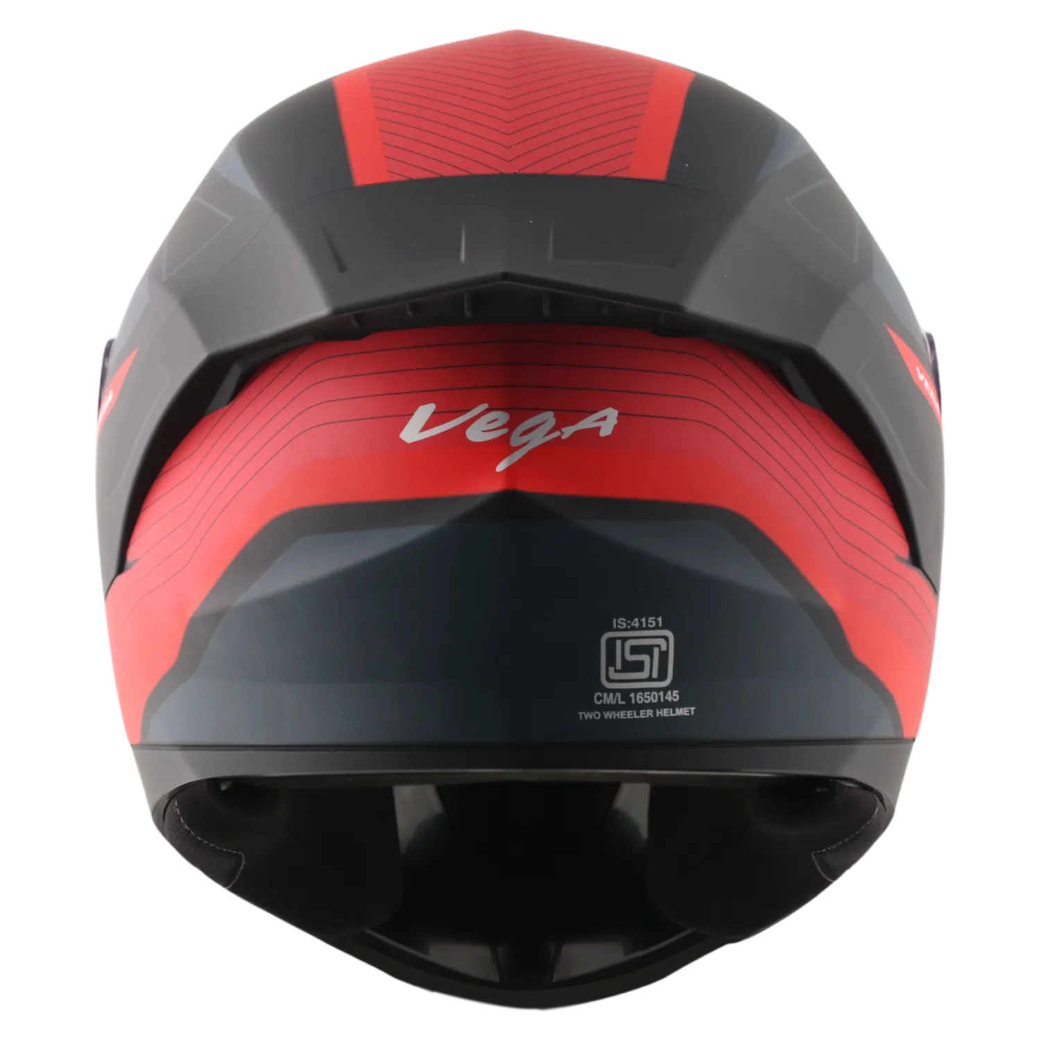 Vega Sonic Dx Trigger Dull Black Red Full Face Helmet