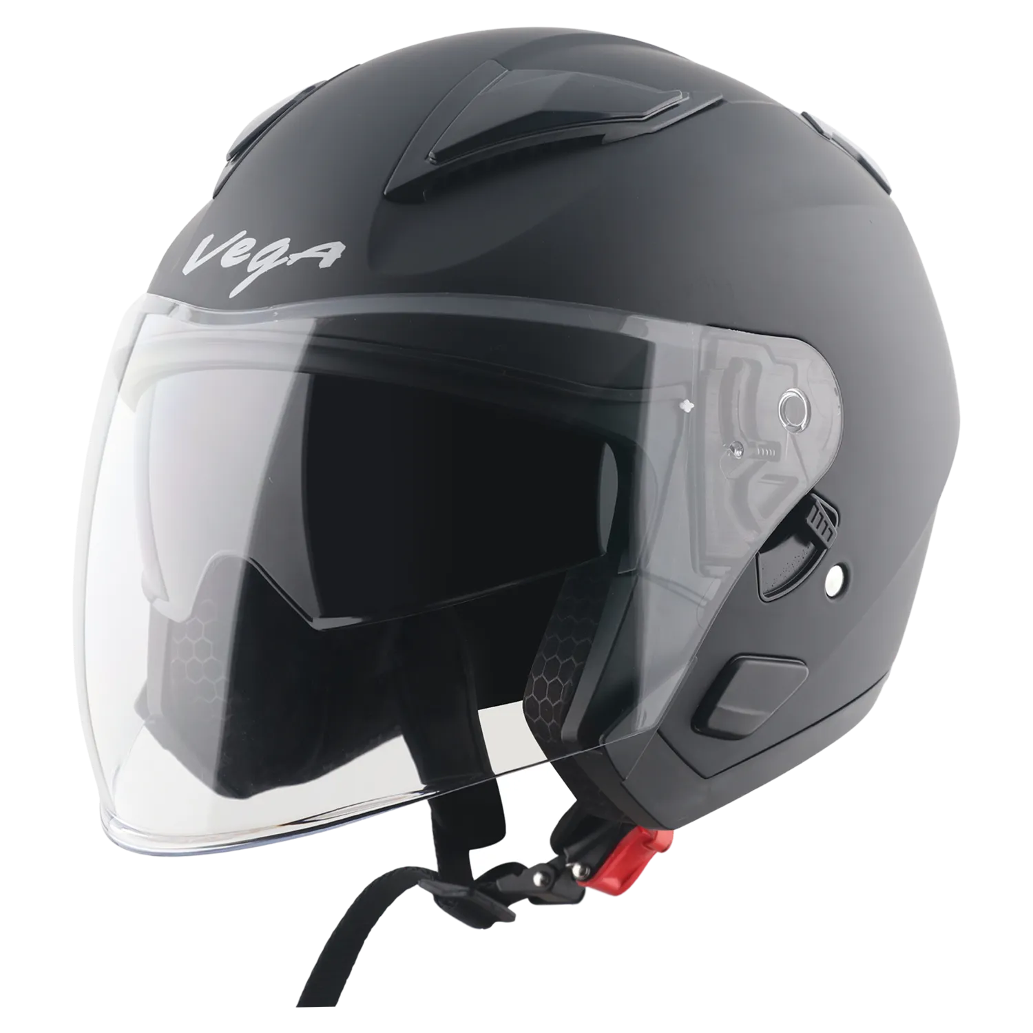 Vega Swift DX Dull Black Half Face Helmet