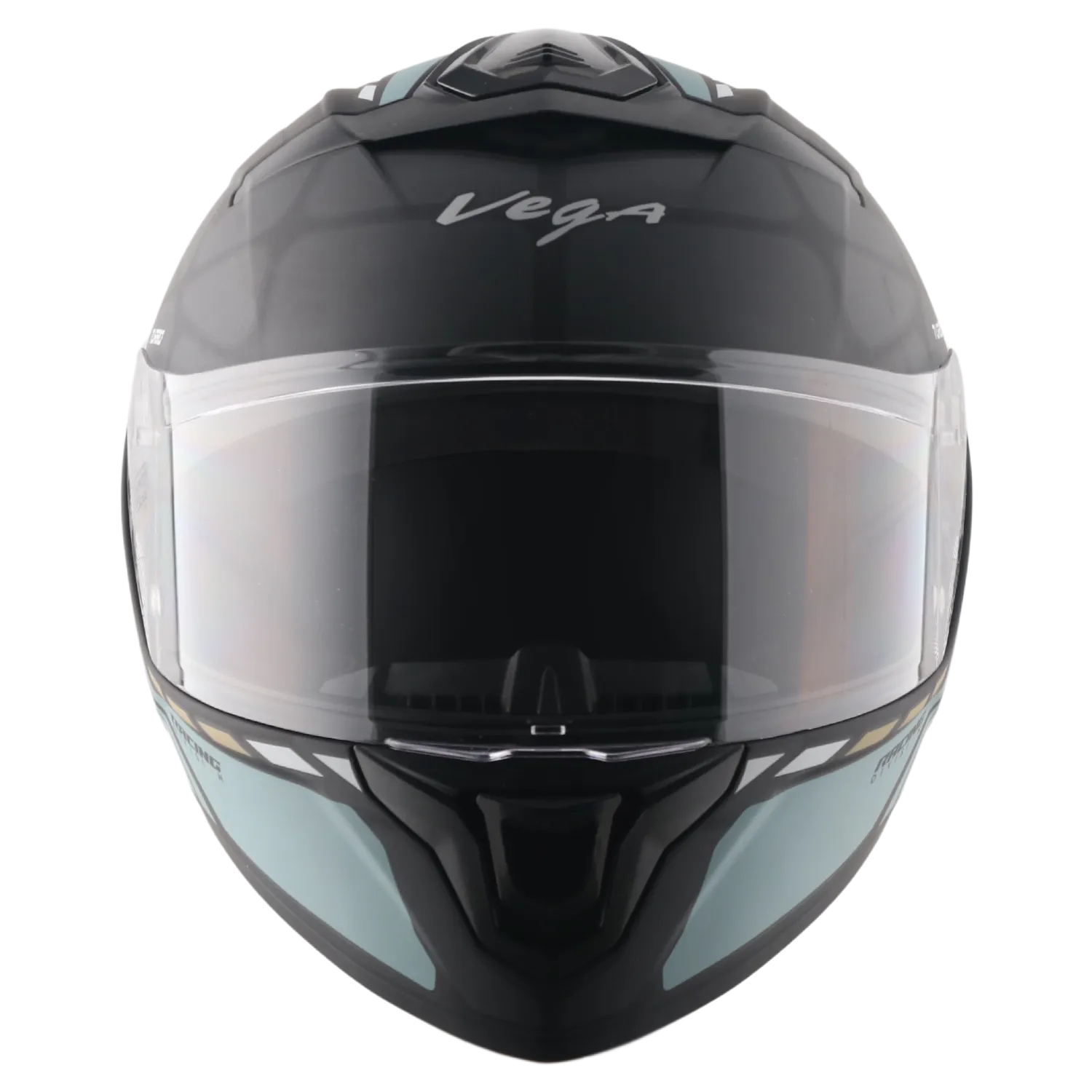 Vega Turbo Squad Dull Black Grey Full Face Helmet