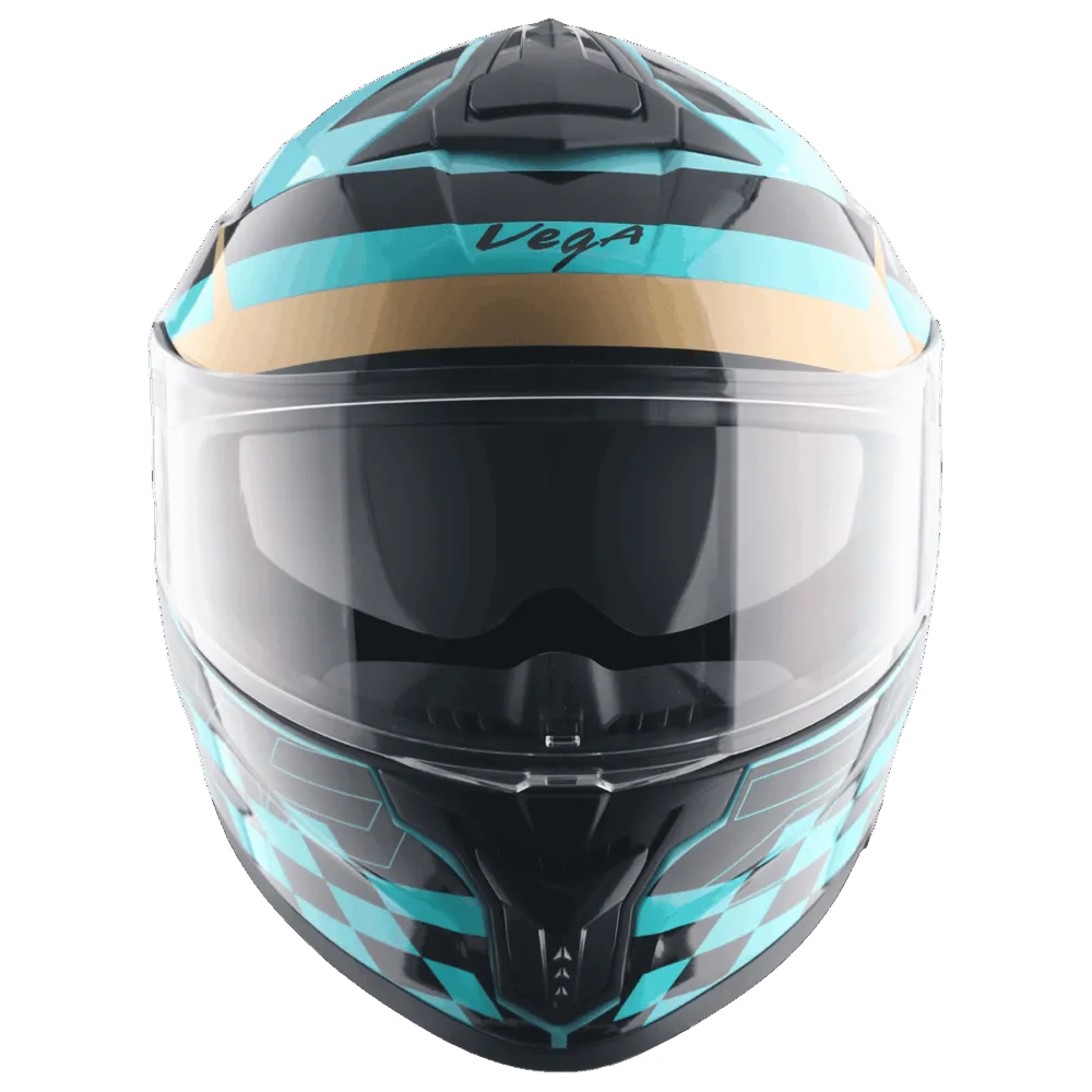 Vega Zap Dx Alliance Hex Blue Black Full face Helmet 