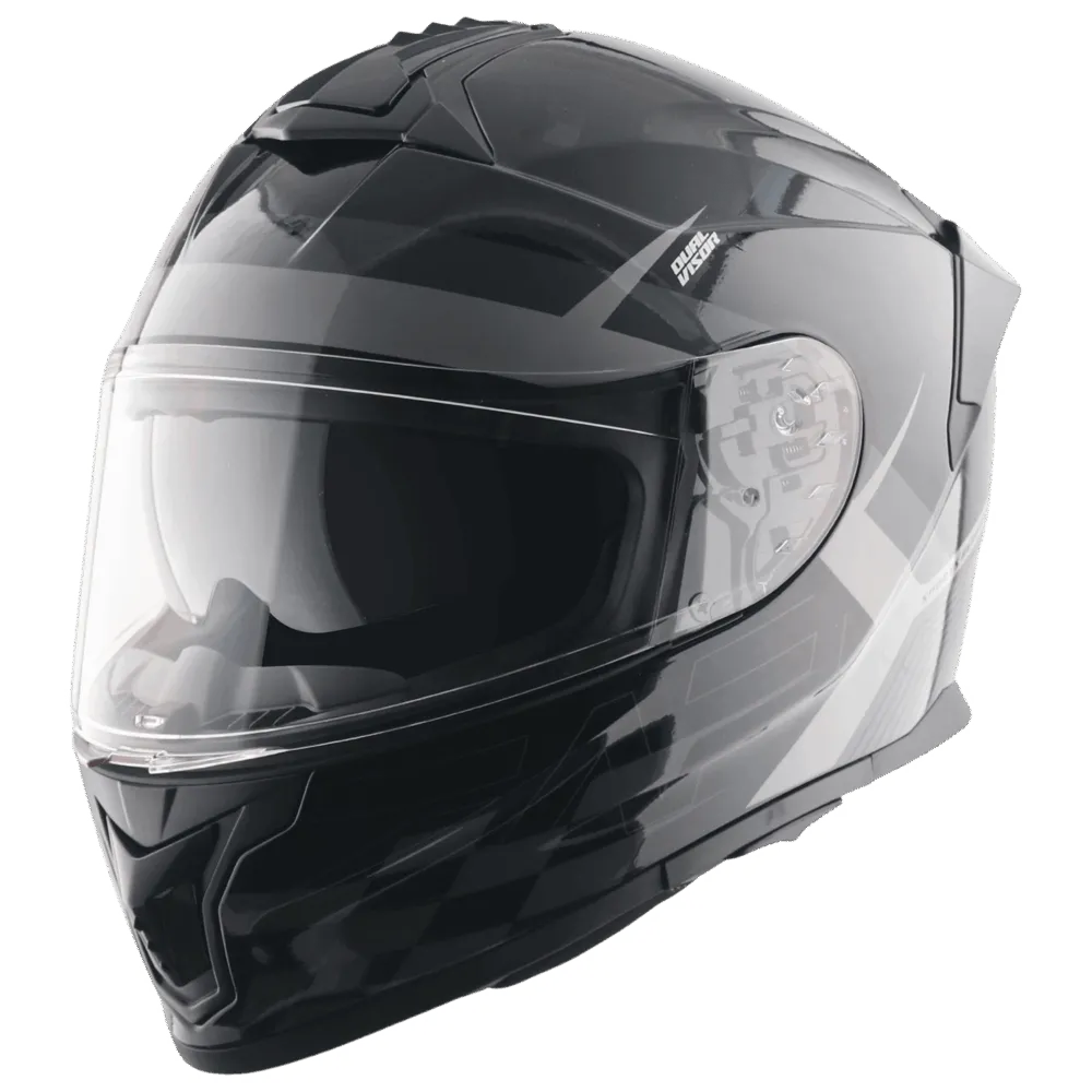 Vega Zap Dx Dv Alliance Black Gray Full Face Helmet