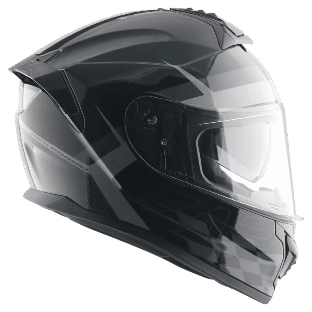Vega Zap Dx Dv Alliance Black Gray Full Face Helmet