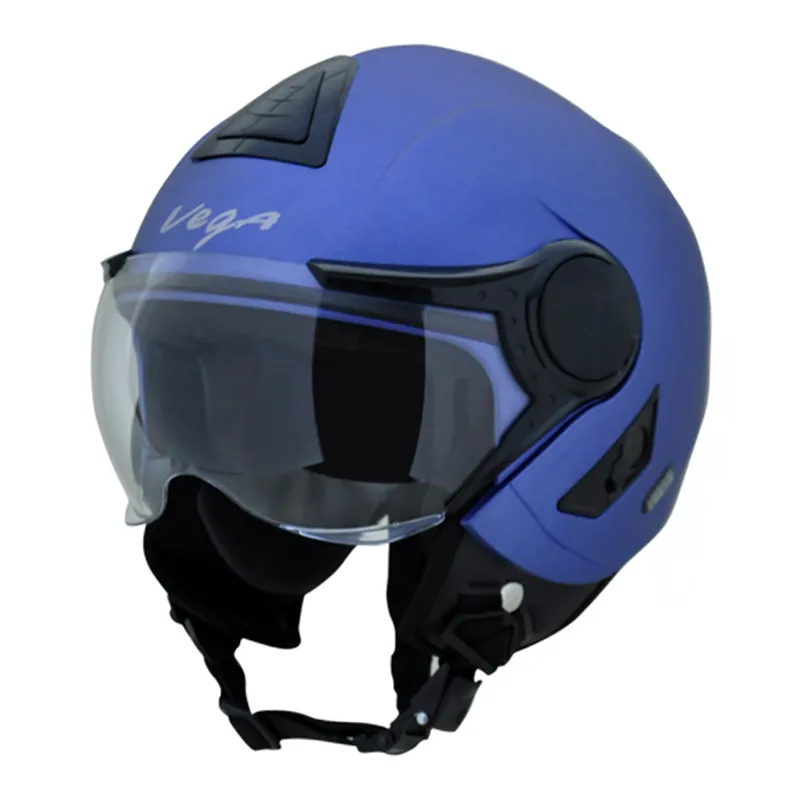 VEGA Verve Dull Blue Half Face Helmet