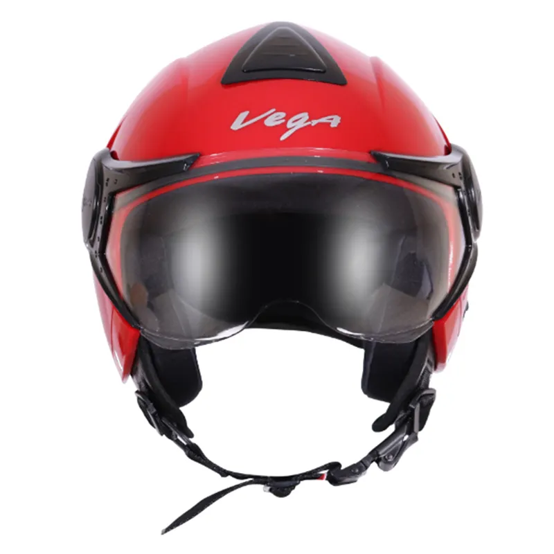 VEGA Verve Red Half Face Helmet