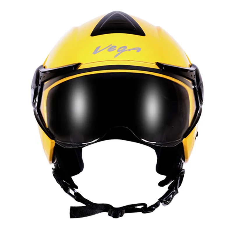 VEGA Verve Yellow Half Face Helmet