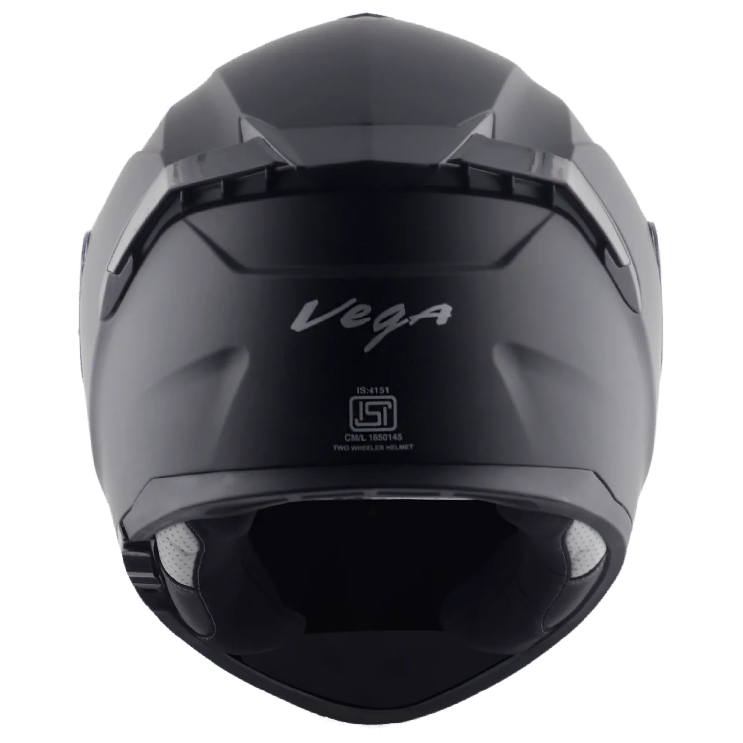 VEGA Zap Dx Solid Dull Black Md Full Face Helmet