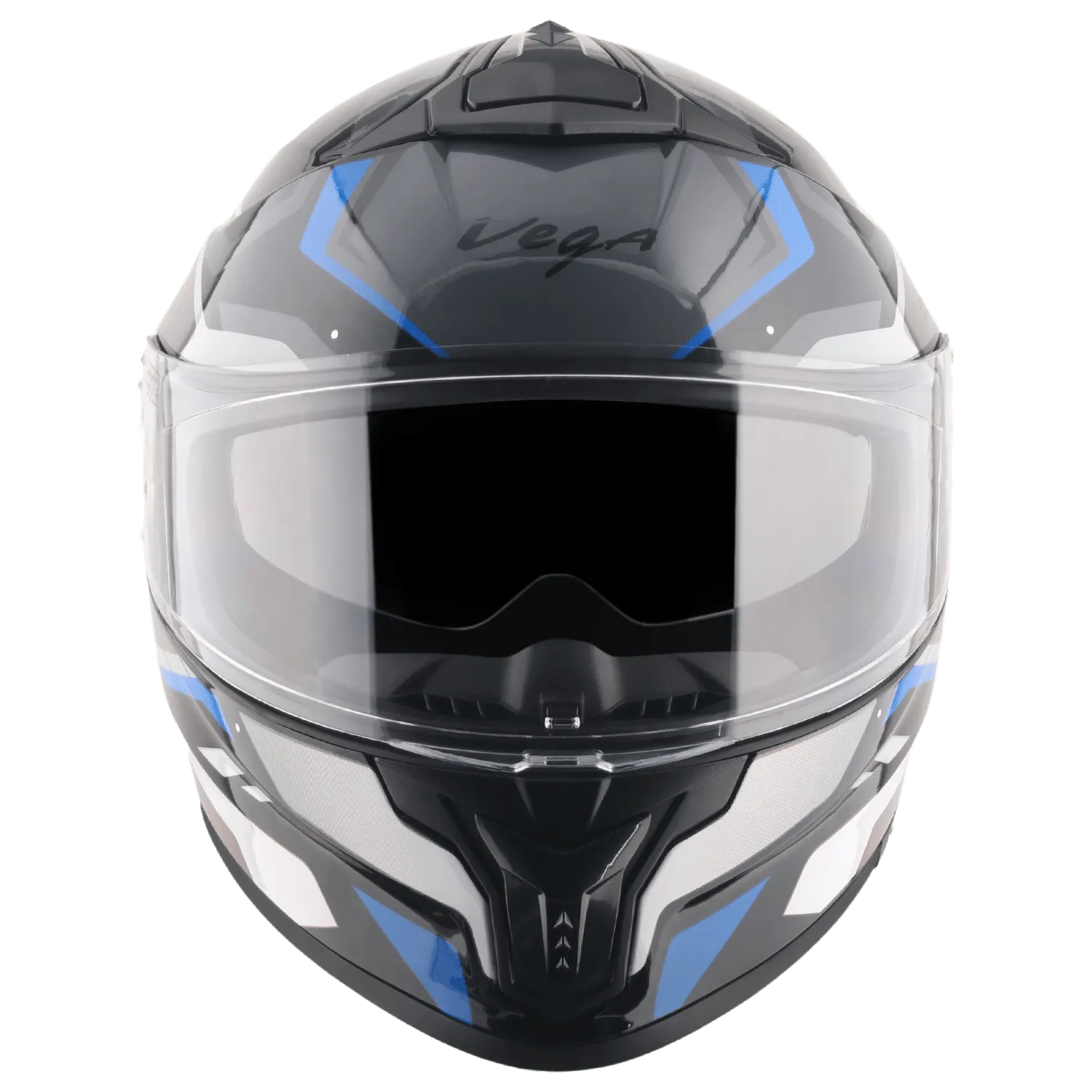 VEGA Zap Dx Volt Black Blue Full Face Helmet