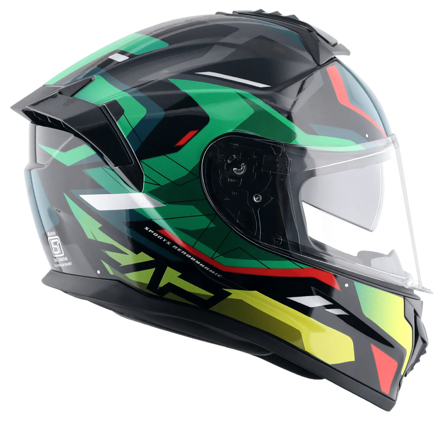 VEGA Zap Dx Volt Black Red Md Full Face Helmet