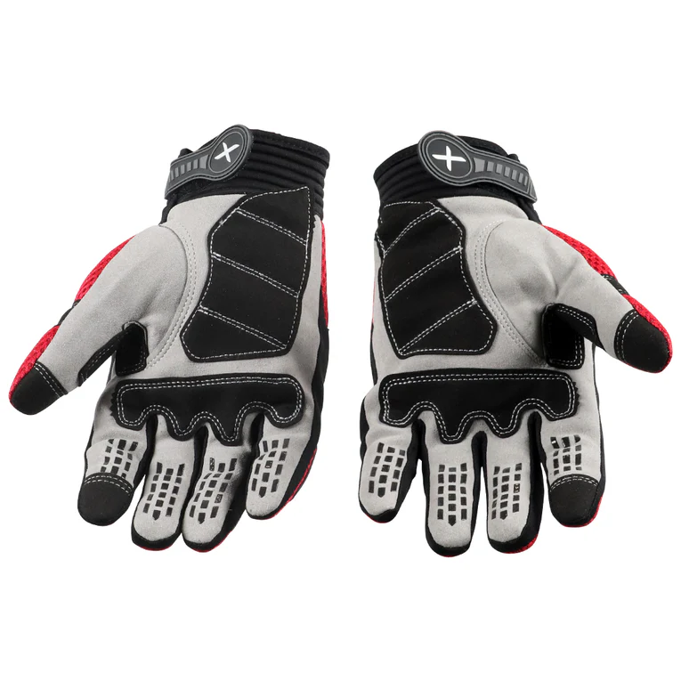 AXOR Air Stream Black Red Gloves Riding Gears