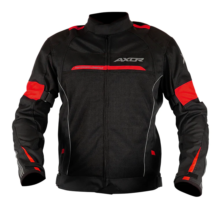 AXOR Cruise 2 Black Red Jackets Riding Gears