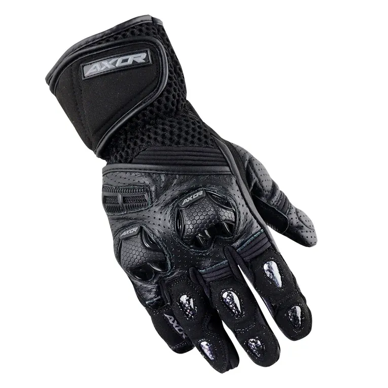 Axor Gator Black Black Gloves Riding Gears