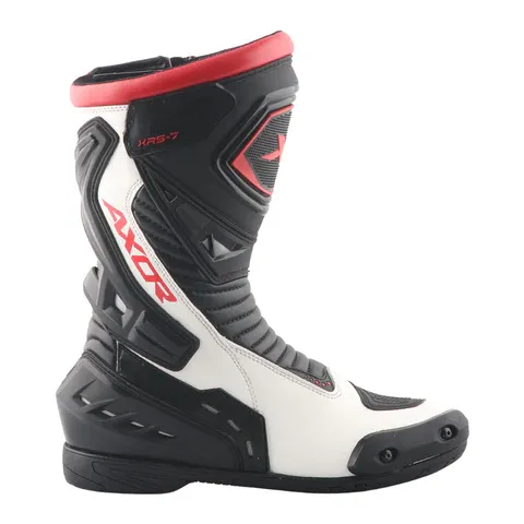 Axor Slip Stream Pro(10) Black White Red Riding Gears Boots
