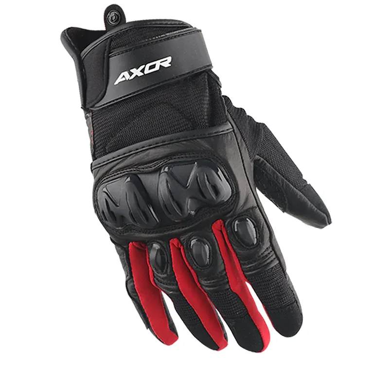 Axor Viper Black Red Gloves Riding Gear