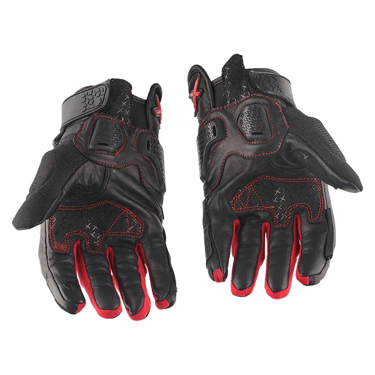 Axor Viper Black Red Gloves Riding Gear