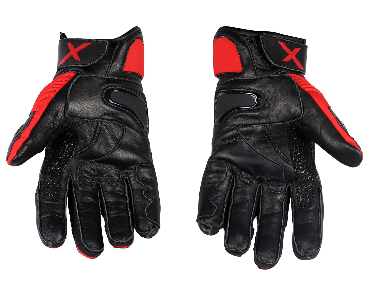AXOR Spyder Black Red Gloves Riding Gears