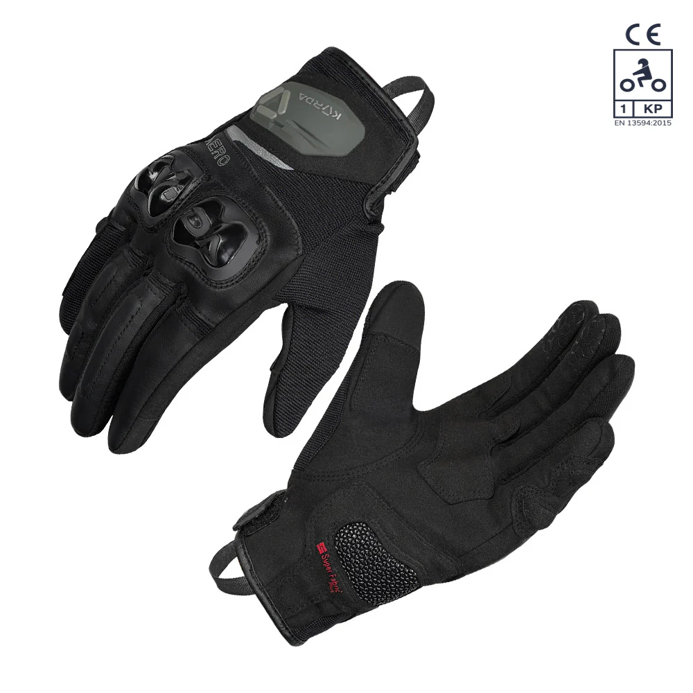 KORDA Aero Black Gloves Riding Gears