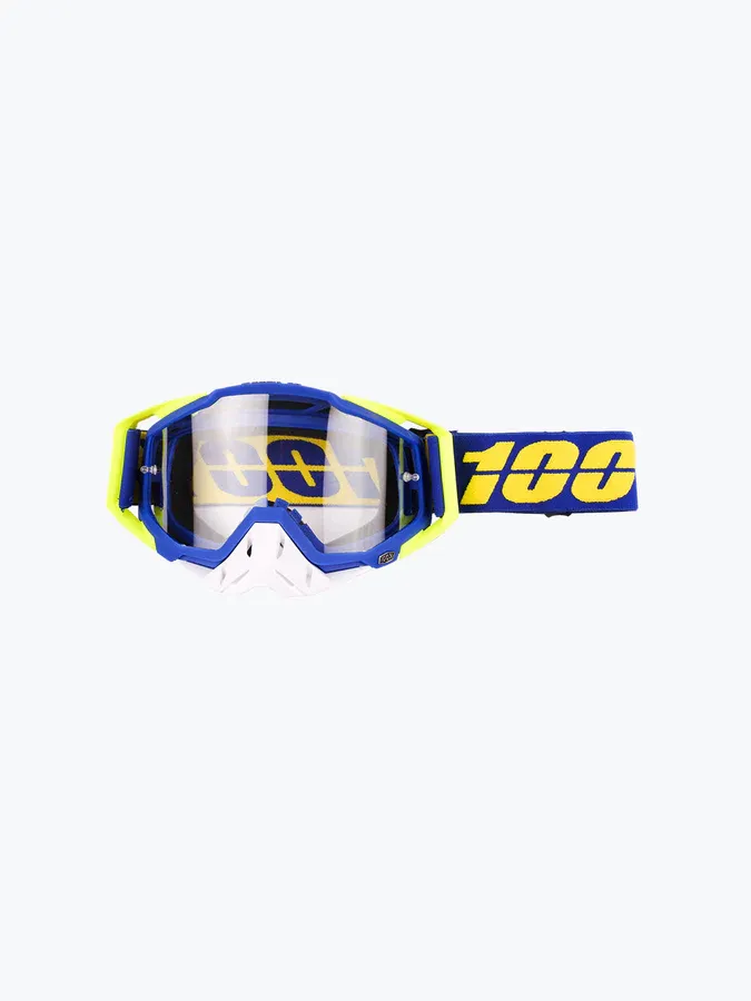 Ridex Goggles Flu.Yellow Blue Plain Tint Riding Gears